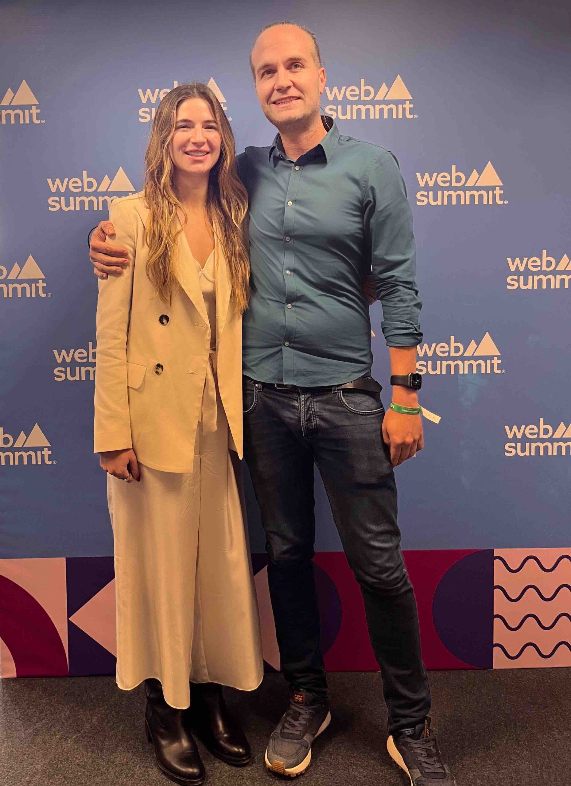 Amanda Cassatt and Joeri Billast at Web Summit