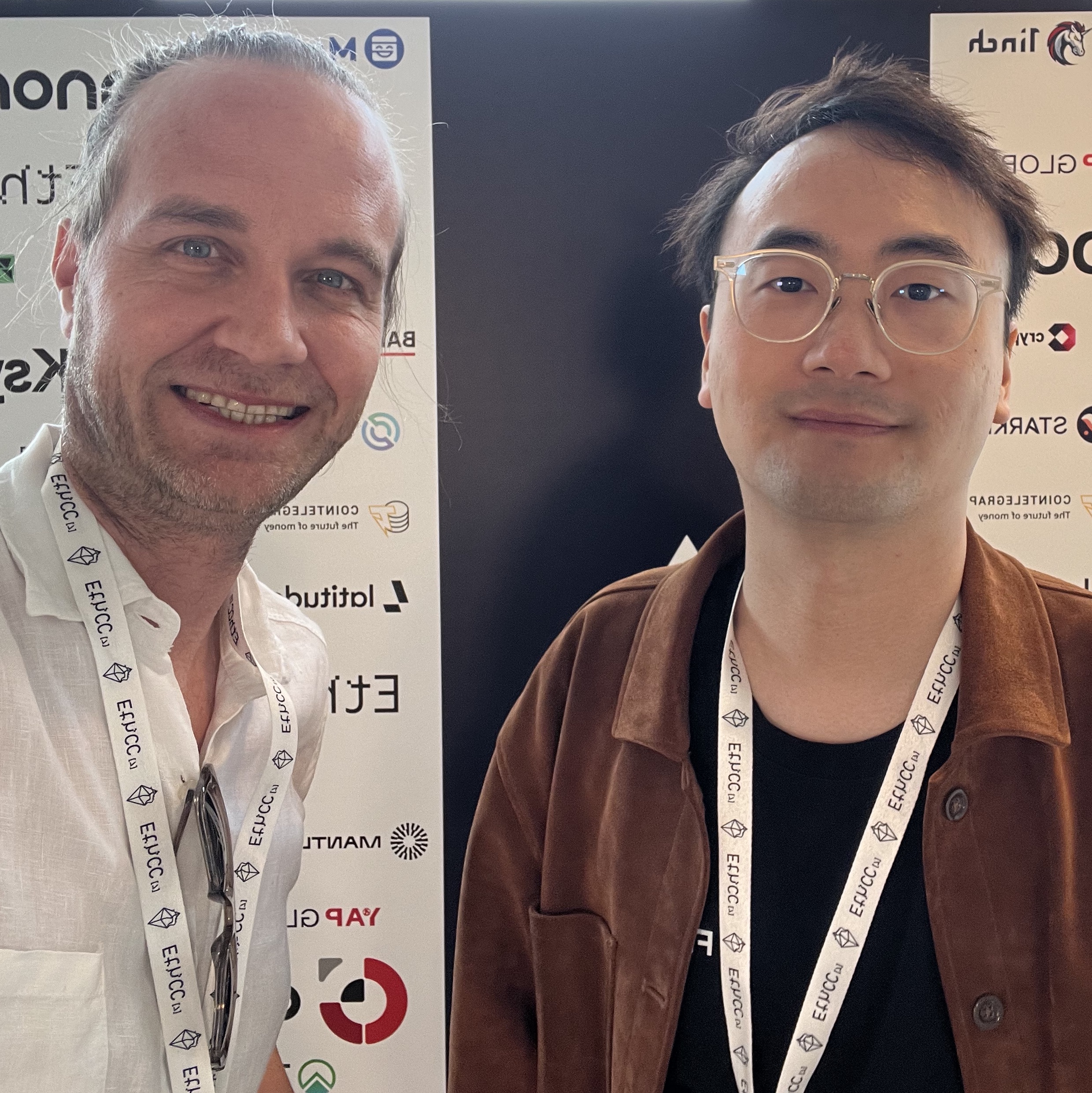 Joeri Billast and Jiahao Sun at EthCC 2024