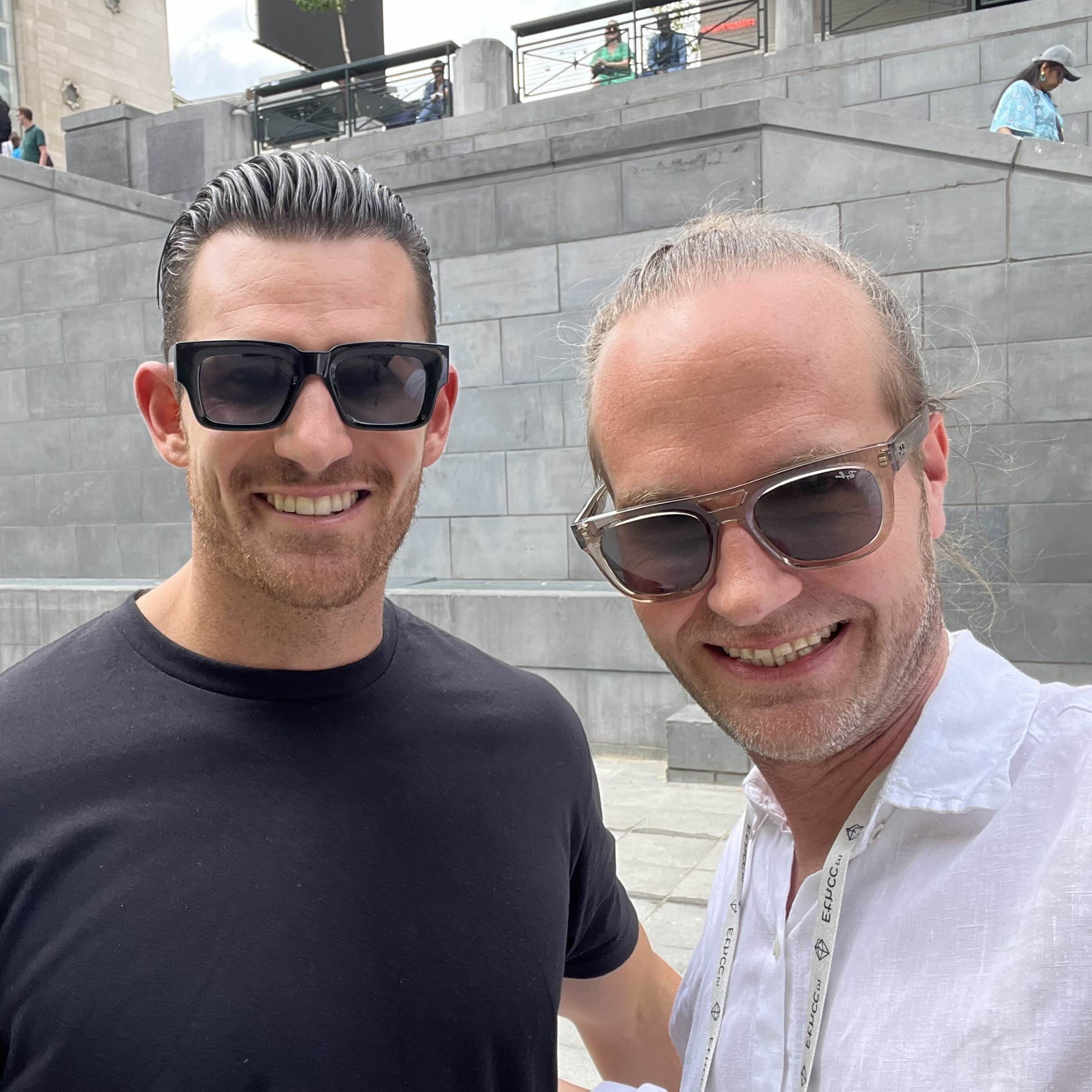 Joeri Billast and Rennick Palley at EthCC in Brussels